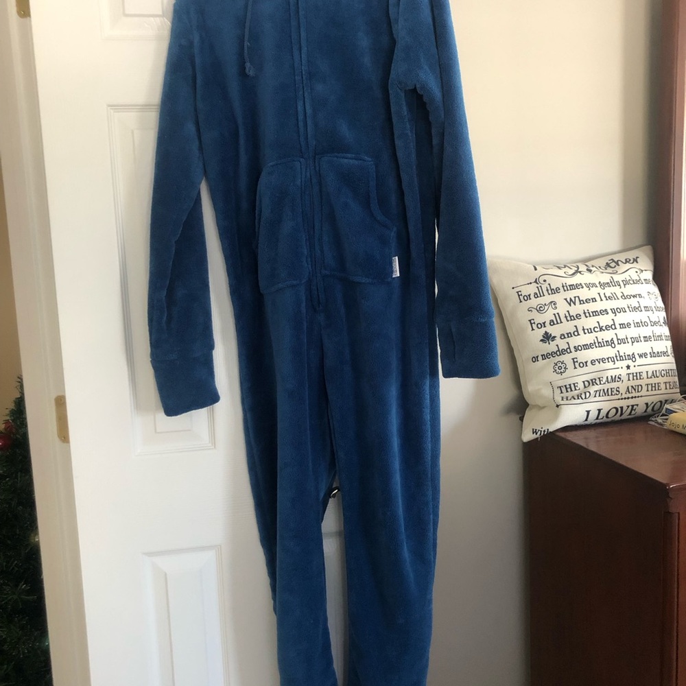 New w/o tags - Pajamagram brand-royal blue Hoodie- Footie